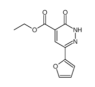 ethyl 6-(2-furyl)-3-oxo-2,3-dihydropyridazine-4-carboxylate结构式