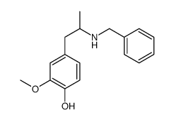4-[2-(benzylamino)propyl]-2-methoxyphenol结构式