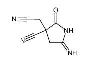 (3-cyano-5-imino-2-oxo-pyrrolidin-3-yl)-acetonitrile Structure