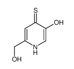 6-(羟基甲基)-4-疏基吡啶-3-醇结构式
