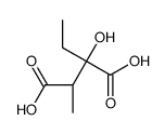 (2R,3S)-2-ethyl-2-hydroxy-3-methylbutanedioic acid结构式