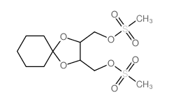 2,3-bis(methylsulfonyloxymethyl)-1,4-dioxaspiro[4.5]decane结构式
