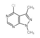 4-Chloro-1,3-dimethyl-1H-pyrazolo[3,4-d]pyrimidine结构式