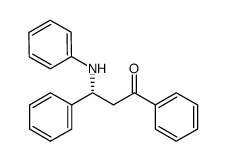 (R)-1,3-diphenyl-3-(phenylamino)propan-1-one结构式