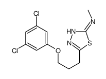 5-[3-(3,5-dichlorophenoxy)propyl]-N-methyl-1,3,4-thiadiazol-2-amine结构式