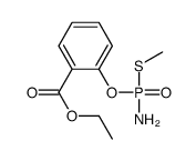 ethyl 2-[amino(methylsulfanyl)phosphoryl]oxybenzoate结构式