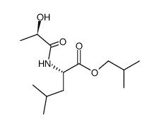 N-<(R)-lactoyl>-(S)-leucine isobutyl ester结构式