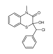 2-(Chloro-phenyl-methyl)-2-hydroxy-4-methyl-4H-benzo[1,4]thiazin-3-one Structure