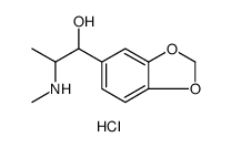 1,3-Benzodioxole-5-methanol, α-[1-(methylamino)ethyl]-, hydrochloride Structure