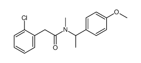 2-(2-chlorophenyl)-N-[1-(4-methoxyphenyl)ethyl]-N-methylacetamide Structure