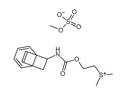 dimethyl(2-((tricyclo[4.2.2.01,6]deca-2,4,9-trien-7-ylcarbamoyl)oxy)ethyl)sulfonium methyl sulfate Structure
