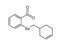 1-(cyclohex-3-en-1-ylmethylselanyl)-2-nitrobenzene结构式