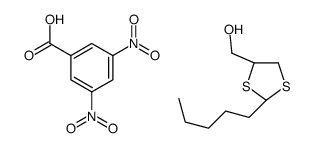 3,5-dinitrobenzoic acid,[(2R,4S)-2-pentyl-1,3-dithiolan-4-yl]methanol Structure