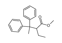 2-Ethyl-3,3-diphenylbuttersaeure-methylester结构式