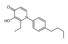 1-(4-butylphenyl)-2-ethyl-3-hydroxypyridin-4-one结构式