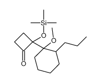 2-(1-methoxy-2-propylcyclohexyl)-2-trimethylsilyloxycyclobutan-1-one结构式