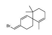 9-(bromomethylidene)-1,5,5-trimethylspiro[5.5]undeca-1,10-diene结构式