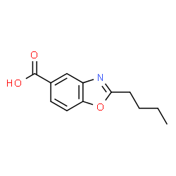 2-Butyl-1,3-benzoxazole-5-carboxylic acid结构式
