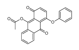 (1,10-dioxo-4-phenoxyanthracen-9-yl) acetate结构式
