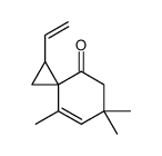 2-ethenyl-4,6,6-trimethylspiro[2.5]oct-4-en-8-one Structure