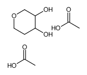 acetic acid,oxane-3,4-diol Structure