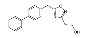 2-[5-[(4-phenylphenyl)methyl]-1,2,4-oxadiazol-3-yl]ethanol Structure