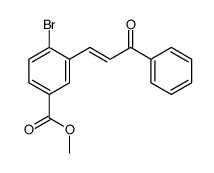 methyl 4-bromo-3-(3-oxo-3-phenylprop-1-enyl)benzoate结构式