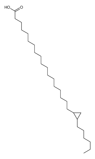 18-(2-hexylcyclopropyl)octadecanoic acid Structure