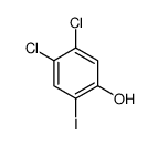 4,5-dichloro-2-iodophenol Structure