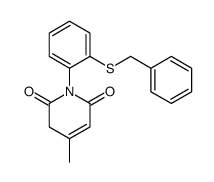 1-(2-benzylsulfanylphenyl)-4-methyl-3H-pyridine-2,6-dione Structure