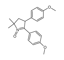 2,3-bis(4'-methoxyphenyl)-5,5-dimethyl-1-pyrroline 1-oxide Structure