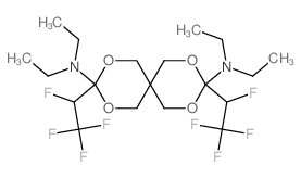 2,4,8,10-Tetraoxaspiro[5.5]undecane-3,9-diamine,N3,N3,N9,N9-tetraethyl-3,9-bis(1,2,2,2-tetrafluoroethyl)- structure