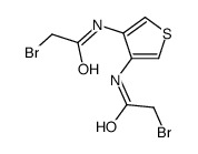 2-bromo-N-[4-[(2-bromoacetyl)amino]thiophen-3-yl]acetamide Structure