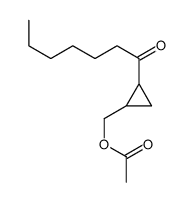 (2-heptanoylcyclopropyl)methyl acetate结构式