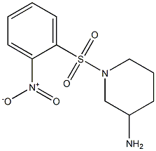 1-(2-Nitro-benzenesulfonyl)-piperidin-3-ylamine结构式