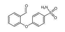 2-(4-磺酰胺基苯氧基)苯甲醛结构式