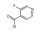 3-Fluoroisonicotinoyl chloride Structure