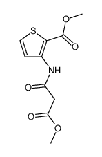 N-(2-methoxycarbonyl-3-thienyl)-2-methoxycarbonylacetamide结构式