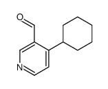4-cyclohexylpyridine-3-carbaldehyde Structure