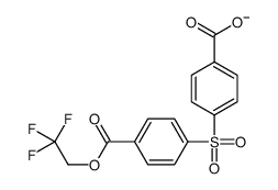 4-[4-(2,2,2-trifluoroethoxycarbonyl)phenyl]sulfonylbenzoate结构式