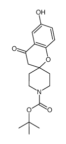 tert-butyl 6-hydroxy-4-oxospiro[chroman-2,4'-piperidine]-1'-carboxylate structure