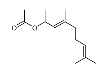 (E+Z)-4,8-dimethyl-3,7-nonadien-2-yl acetate Structure