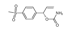 (S)-1-[4-(methylsulfonyl)phenyl]allyl carbamate Structure