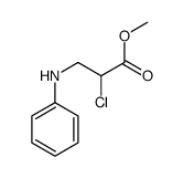methyl 3-anilino-2-chloropropanoate结构式