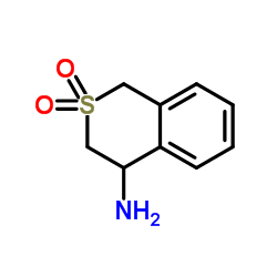3,4-二氢-1H-S,S-二-氧代-异硫基苯并吡喃-4-胺盐酸盐结构式