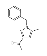 1-(1-benzyl-5-methyl-2H-pyrazol-3-yl)ethanone structure