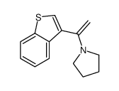 1-[1-(1-benzothiophen-3-yl)ethenyl]pyrrolidine Structure