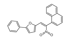 2-(2-naphthalen-1-yl-2-nitroethenyl)-5-phenylfuran Structure