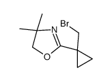 2-[1-(bromomethyl)cyclopropyl]-4,4-dimethyl-5H-1,3-oxazole结构式