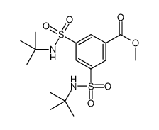 methyl 3,5-bis(tert-butylsulfamoyl)benzoate结构式